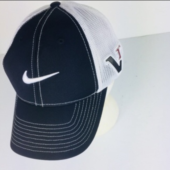 Nike Mens White Mesh Golf Hat Cap Size Small - Picture 2 of 4